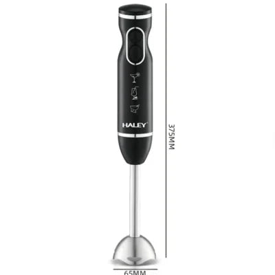 Blender portabil HALEY HY-1119, 400 W, vas inox 0,3 L, 2 viteze, funcție de spumare