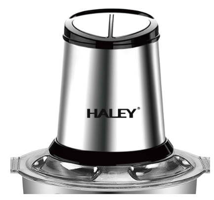 Tocator Universal Electric HY-1220 pentru Carne si Legume, Capacitate 2L, Bol Inox, 4 Lame Premium din Otel Inoxidabil, Motor Puternic 500W