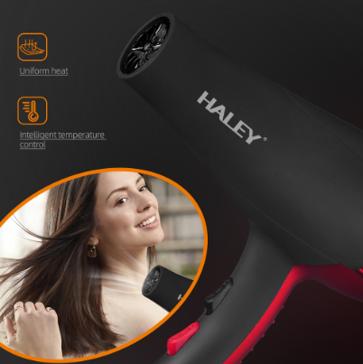 Uscător de păr profesional HALEY HY-4012, motor de mare viteză, izolație dublă