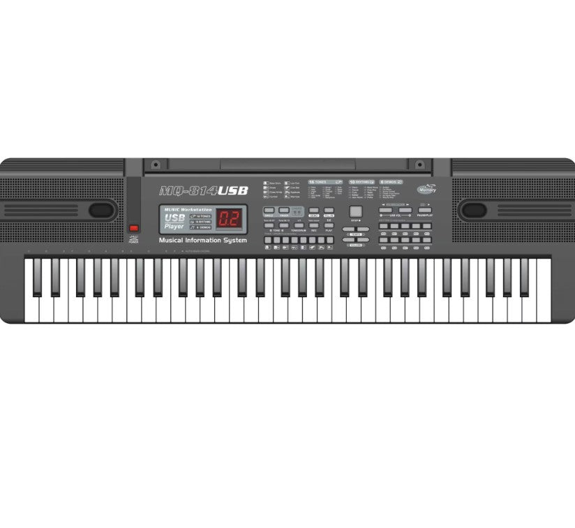 Orgă electronică AT Performance MQ-814USB, 61 clape, 16 tonuri, 10 ritmuri, microfon inclus