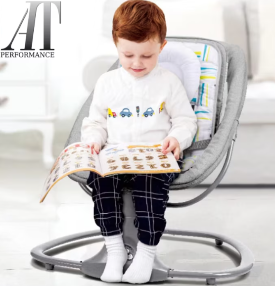 Balansoar electric pentru bebeluși AT Performance, 3 în 1, bluetooth, telecomandă, maxim 18 kg, 0-3 ani