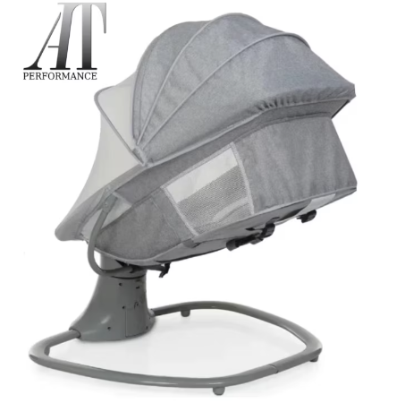 Balansoar electric pentru bebeluși AT Performance, 3 în 1, bluetooth, telecomandă, maxim 18 kg, 0-3 ani