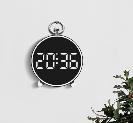 Ceas digital de masă AT Performance 8025, afișaj LED, snooze 1-60 min, alimentare USB, alb