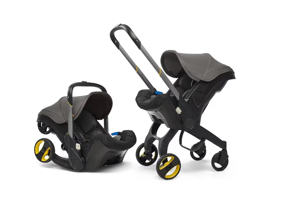 Cărucior travel 2 în 1 AT Performance, 0-13 kg, 0-18 luni, centură în 3 puncte, husă lavabilă, gri