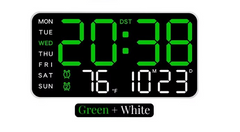 Ceas de perete LED AT PERFORMANCE 6659 – eleganta moderna si functionalitate avansata Verde