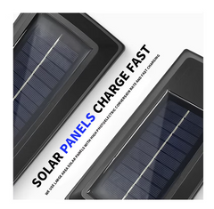 Lampa solara LED, AT PERFORMANCE, 3W, 3 moduri iluminare, Senzor miscare, Telecomanda, Negru