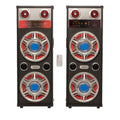 Boxe audio active ailiang ATP813-DT, 2x8 inch, bluetooth, USB, FM, karaoke, telecomandă