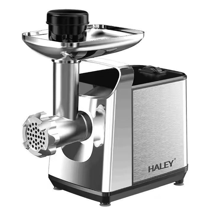 Mașină de tocat carne HALEY HY-1641, 2600 W, 3 kg/min, carcasă din oțel inoxidabil, argintiu