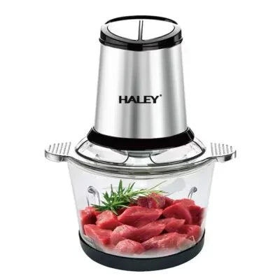 Mașină de tocat carne electrică HALEY HY-1224, vas inox 2 L, carcasă din oțel inoxidabil