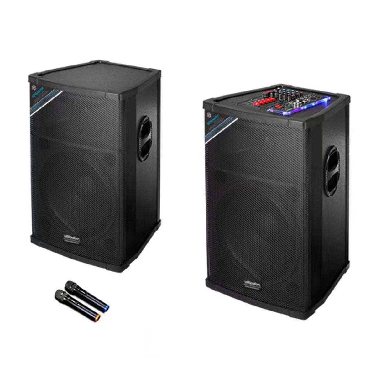 Set 2 boxe cu Active Profesionale Vlliodor 2005 cu 2 microfoane