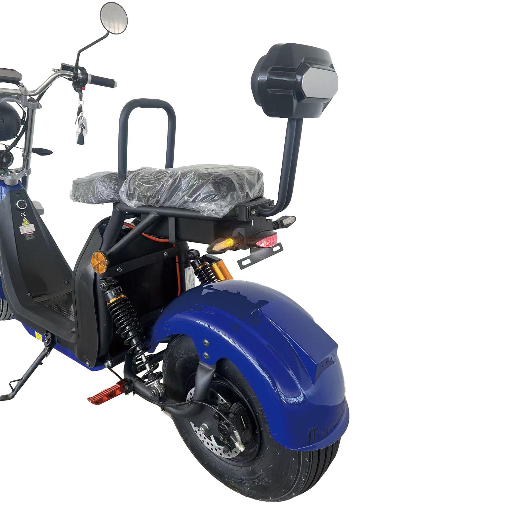 Scuter Electric 2 Persoane, Viteză Limitată 25 km/h – Fără Permis,  Motor 1500W, Baterie 20Ah, Suspensie Hidraulică, COC Inclus