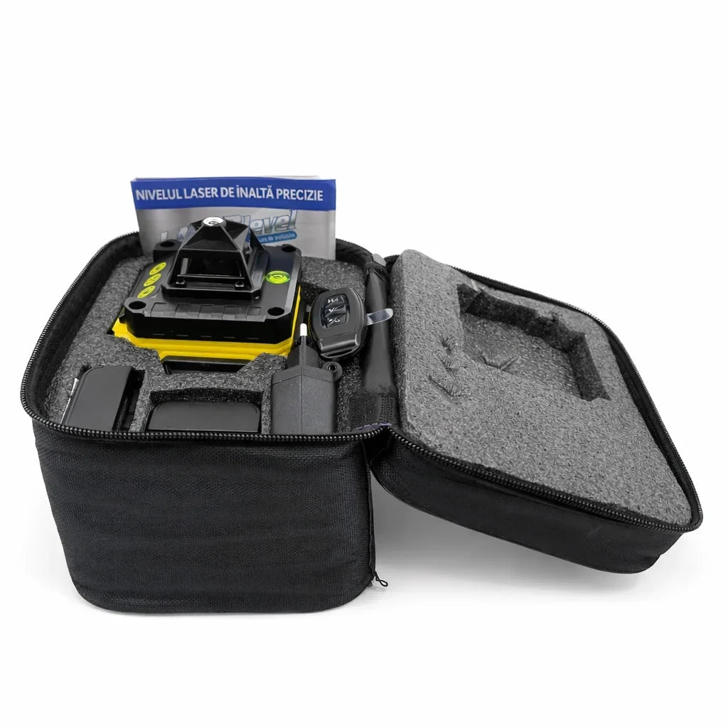 Nivelă laser 4D AT Performance, 16 linii 360°, laser verde, rază 30 m, IP54, 2 acumulatori