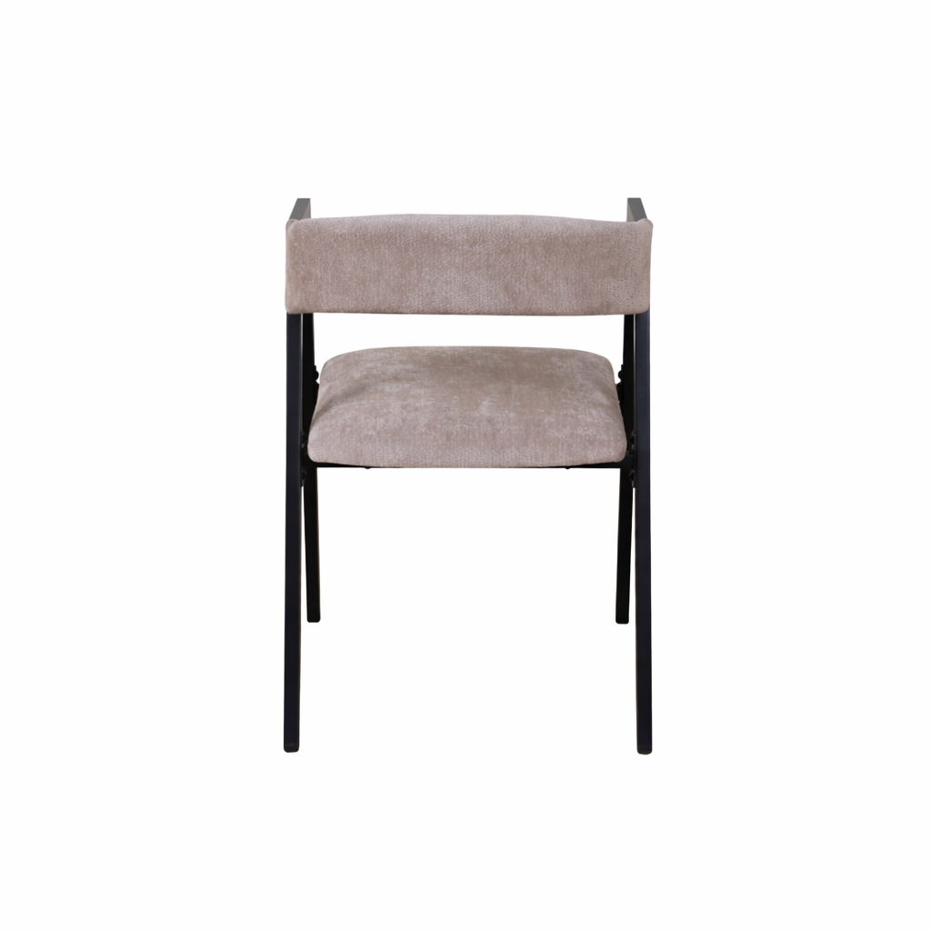 Set masă dining cu 4 scaune AT Performance, 120x70x75,5 cm, blat lemn, cadru metalic, negru