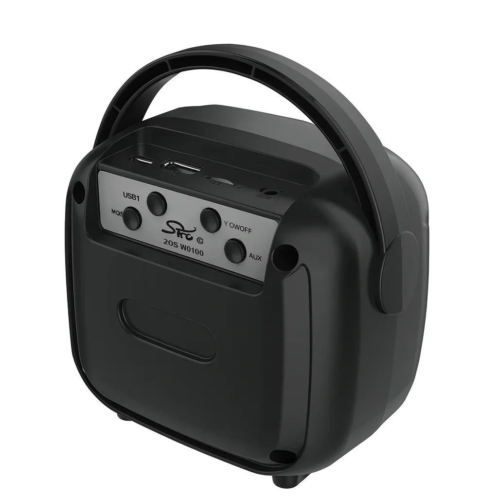Boxă portabilă mini AT Performance ZQS-W3101, 8 W, difuzor 3 inch, baterie 1200 mAh, LED RGB