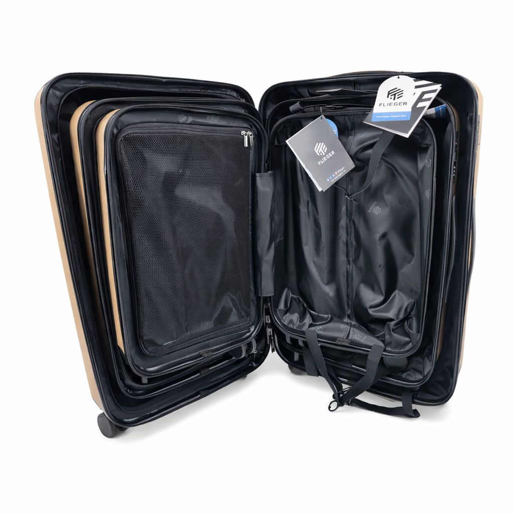 Set 3 valize rigide AT Performance, ABS, 73/65/55 cm, roți duble 360°, mâner telescopic aluminiu