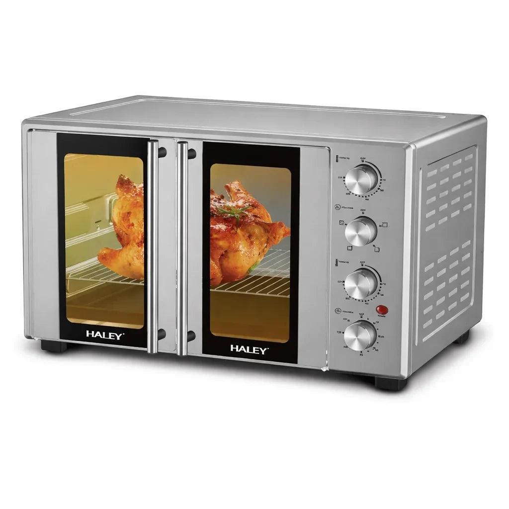 Cuptor electric HALEY HY-513I, 65 L, 3000 W, convecție, rotisor, timer 120 min