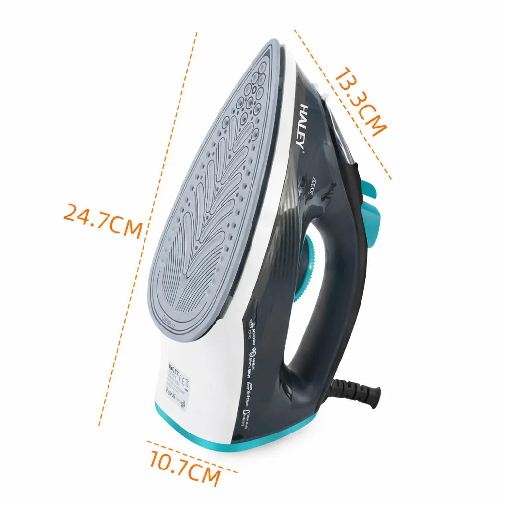 Fier de călcat cu abur HALEY HY-2034, 2000 W, rezervor 240 ml, talpă ceramică, abur vertical