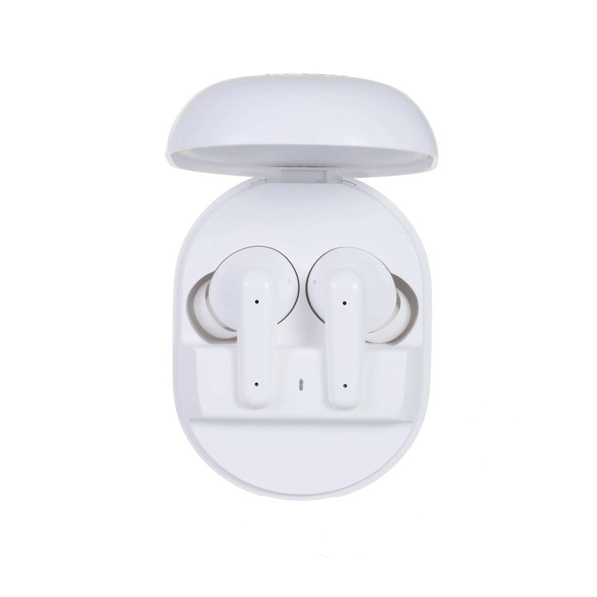 Căști true wireless KLGO, Bluetooth, in-ear, microfon integrat, izolare fonică pasivă, albe