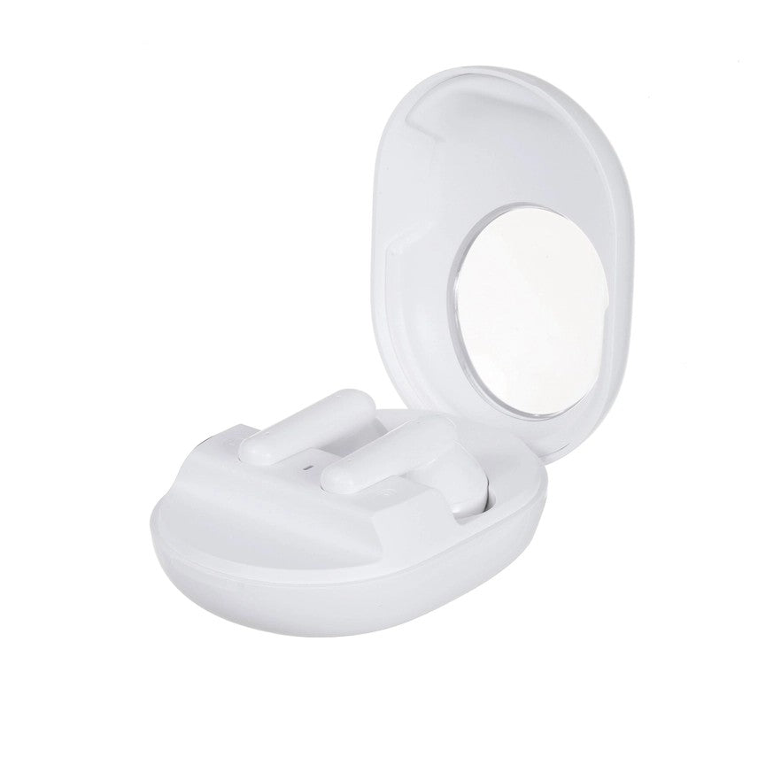 Căști true wireless KLGO, Bluetooth, in-ear, microfon integrat, izolare fonică pasivă, albe