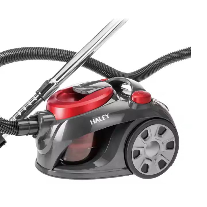 Aspirator cu sac HALEY HY-1503, 3000 W, sac 1,5 L, putere de aspirare peste 200 AW, roșu/negru