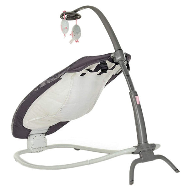 Balansoar pliabil bebeluși Mastela, 0-12 luni, până la 9 kg, cadru metalic, tapițerie lavabilă, roz