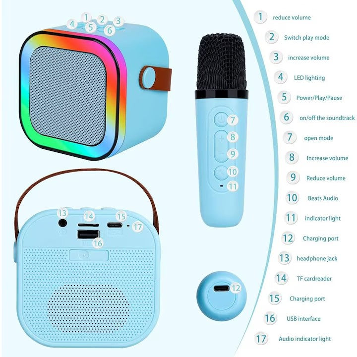 Pachet smartwatch AT Performance, ecran AMOLED 2.0 inch 49 mm, baterie 380 mAh, boxă karaoke 5 W, 2 microfoane
