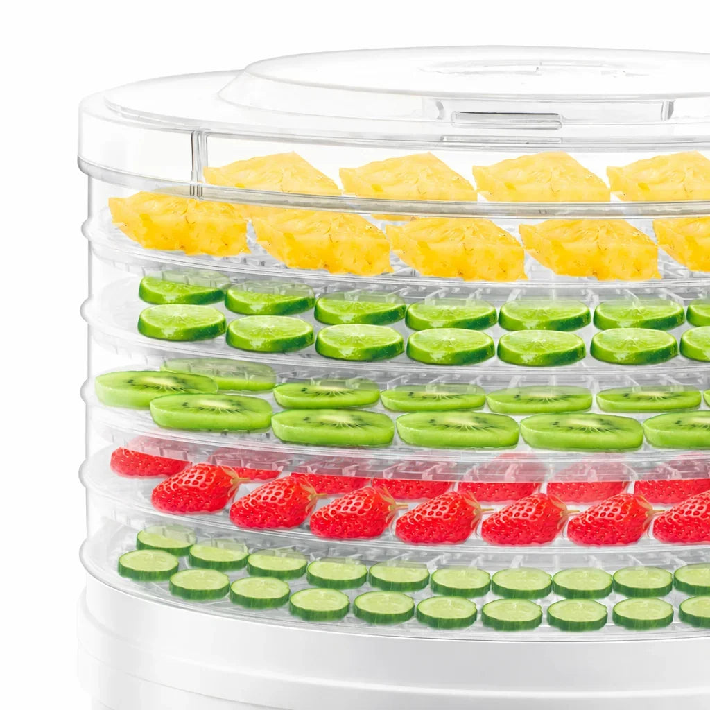 Deshidrator de fructe și legume HALEY HY-980I, 350 W, 5 tăvi, termostat 35-70°C