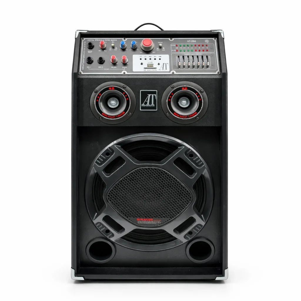 Set 2 boxe active AT Performance AT-284, 1500 W PMPO, difuzoare 12 inch, bluetooth, karaoke