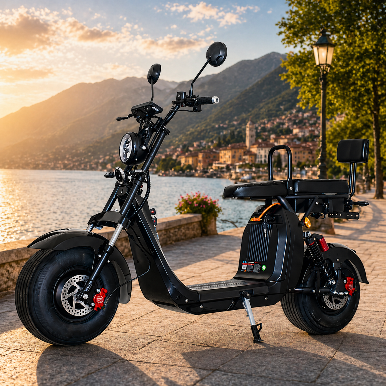 Scuter electric 2 locuri AT Performance, 1500 W, 60V 20Ah, autonomie 45 km, 25 km/h fără permis
