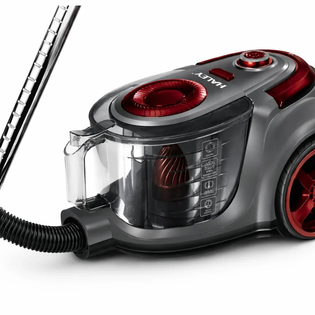 Aspirator fără sac HALEY HY-9907, 3000 W, recipient 4,5 L, filtru HEPA, tub telescopic metalic