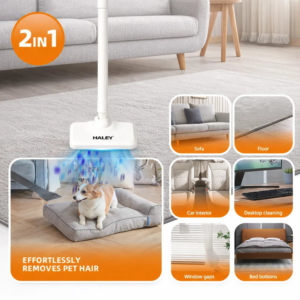 Aspirator vertical 2 în 1 HALEY HY-1934, 120 W, recipient 288 ml, filtru HEPA, 1,5 kg