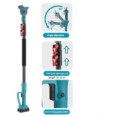 Mini Drujba AT PERFORMANCE®, 2 Acumulatori, 36V3Ah, cu Brat 2.13m Telescopic, Unghi de Taiere Reglabil