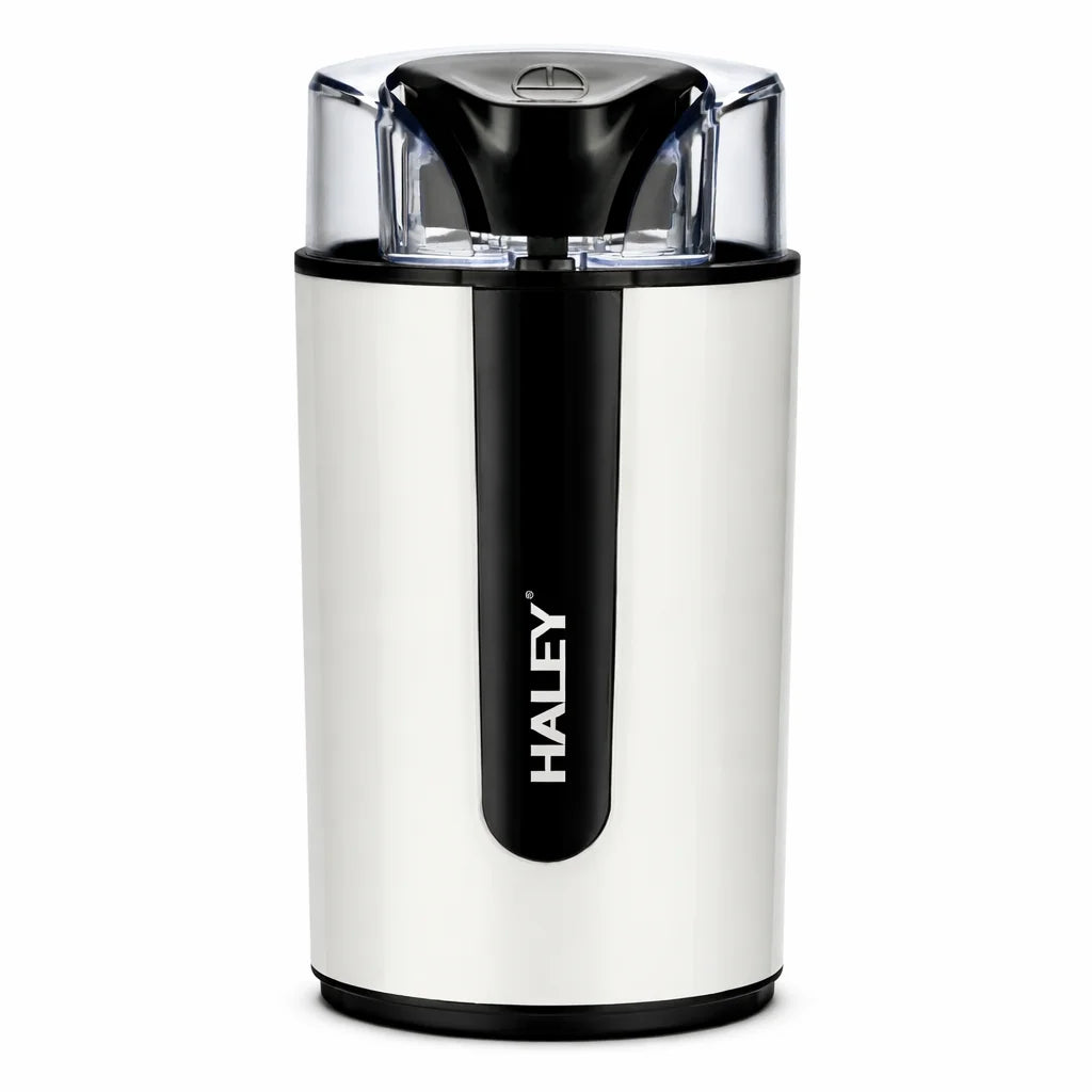 Râșniță electrică de cafea HALEY HY-212I, 200 W, 75 g, lame din oțel inoxidabil, până la 3 cești