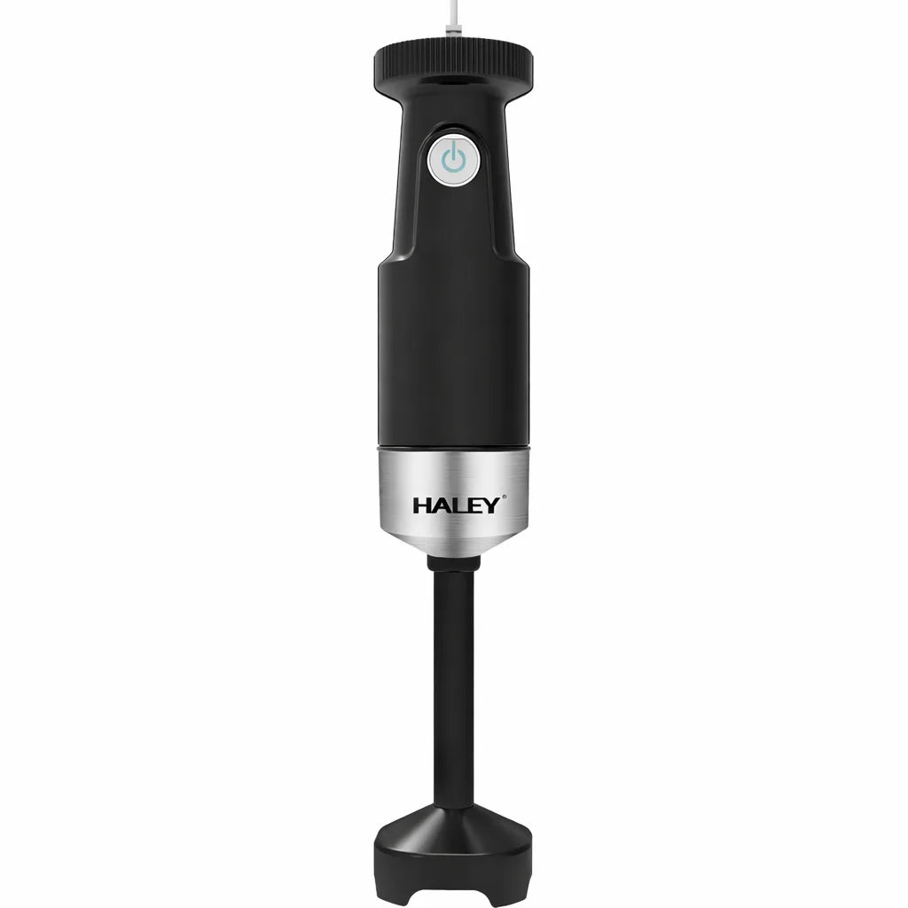 Blender de mână HALEY HY-1132, 1200 W, set 4 în 1, pahar 1000 ml, lame inox, negru-argintiu