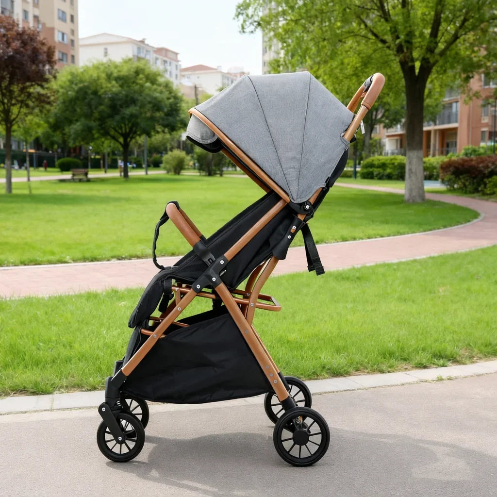 Cărucior pentru copii KIDOO 6607, 0-36 luni, max. 22 kg, pliere cu o mână, centură 5 puncte