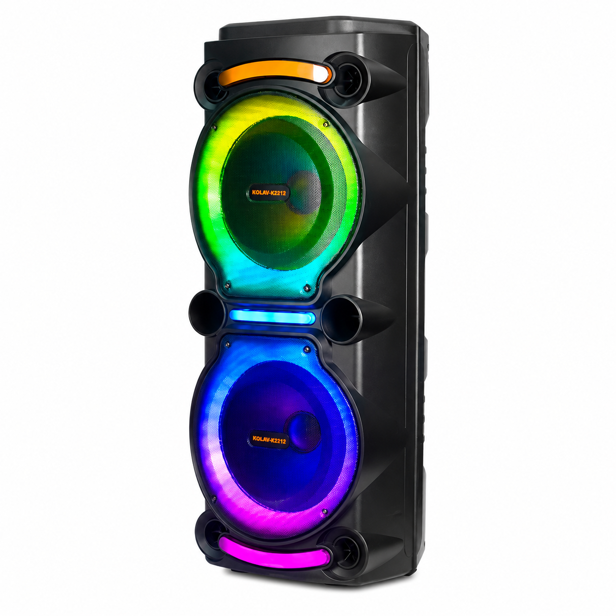 Boxă karaoke portabilă Sing-E ZQS8212, 2x12 inch, 40 W, acumulator 3600 mAh, microfon wireless