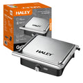 Grill electric HALEY HY-8609, 2000 W, plăci antiaderente, deschidere 180°, inox