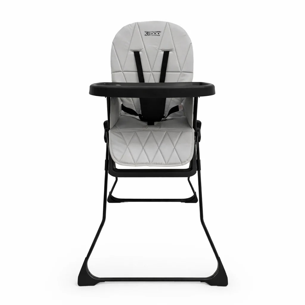 Scaun de masă pliabil pentru copii KIDOO HCY021, 6-36 luni, max 15 kg, structură metalică, cu tavă