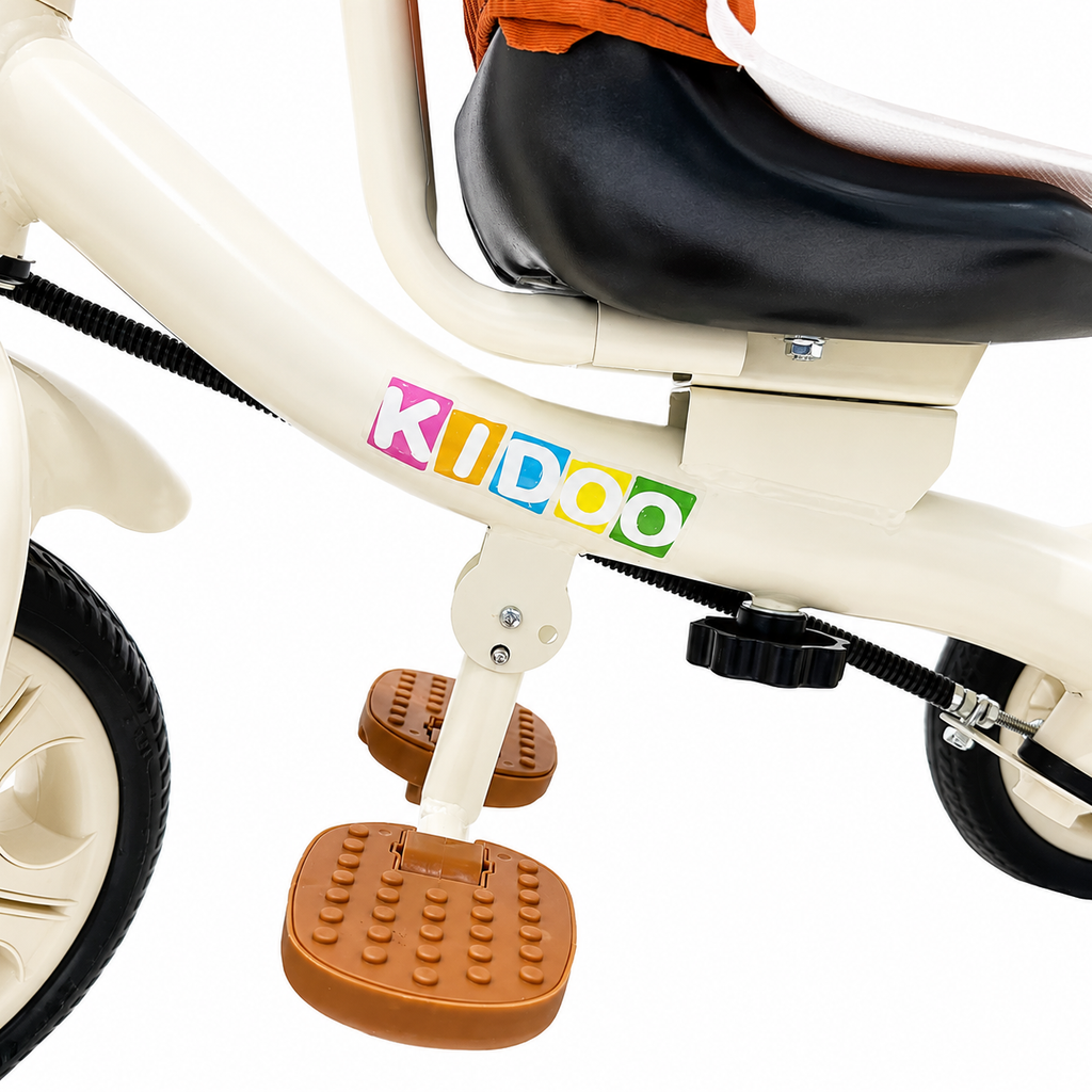 Tricicletă evolutivă KIDOO KD-X06, scaun rotativ 360°, copertină cu protecție UV, roți cauciuc, 9 luni-6 ani