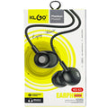 Căști in-ear cu fir KLGO KS-61, difuzor 14,2 mm, microfon, jack 3,5 mm, cablu 120 cm, extra bass