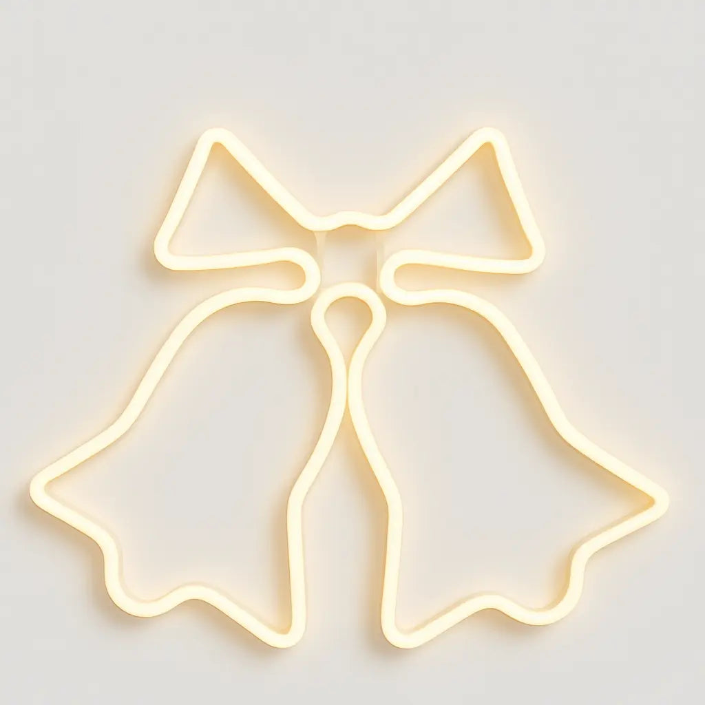 Clopoței luminoși de Crăciun AT Performance, 50 x 60 cm, LED alb cald, IP65, montare pe ușă sau geam