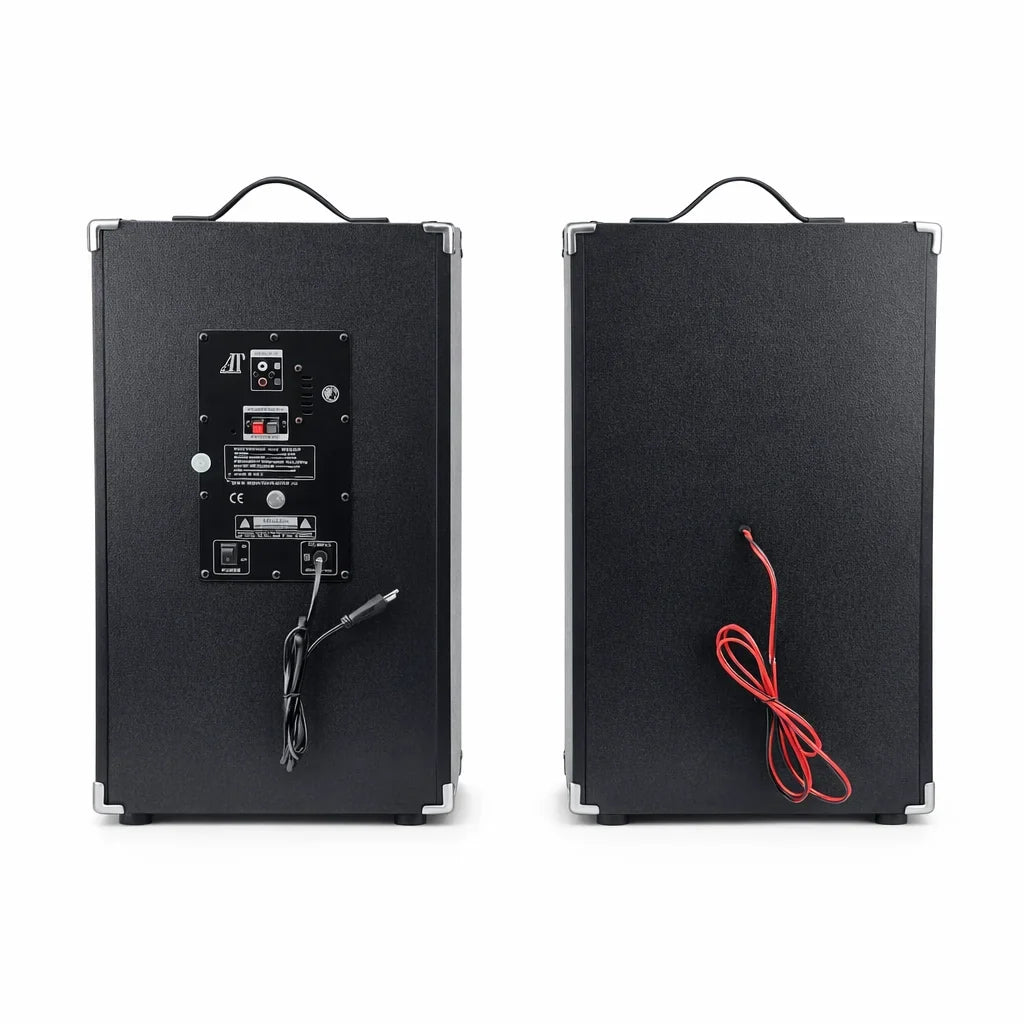 Set 2 boxe active AT Performance AT-284, 1500 W PMPO, difuzoare 12 inch, bluetooth, karaoke