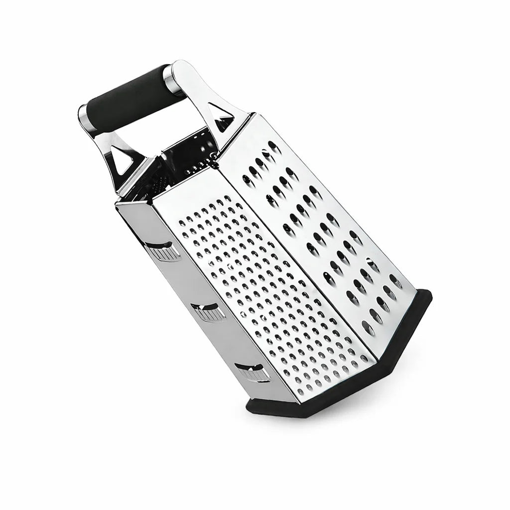 Răzătoare multifuncțională AT Performance, 6 fețe, oțel inoxidabil, înălțime 23 cm, mâner ergonomic