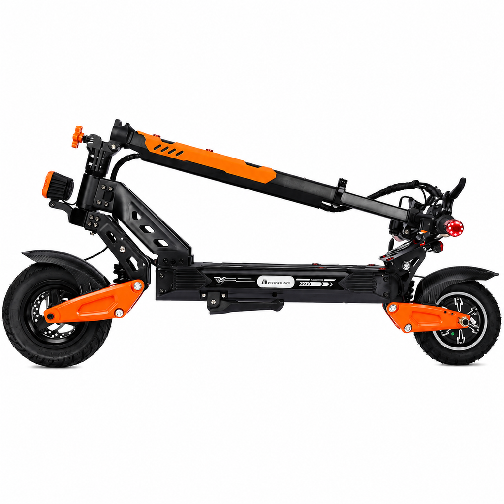 Trotinetă electrică AT Performance AT-219, 1000 W, autonomie 45 km, roți 10 inch, pliabilă, portocaliu