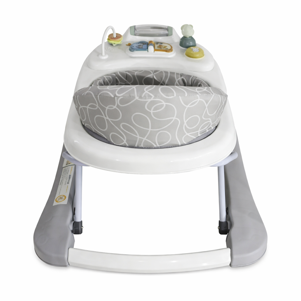 Premergător bebeluși KIDOO, 6-18 luni, jucării și muzică, maxim 12 kg, albastru
