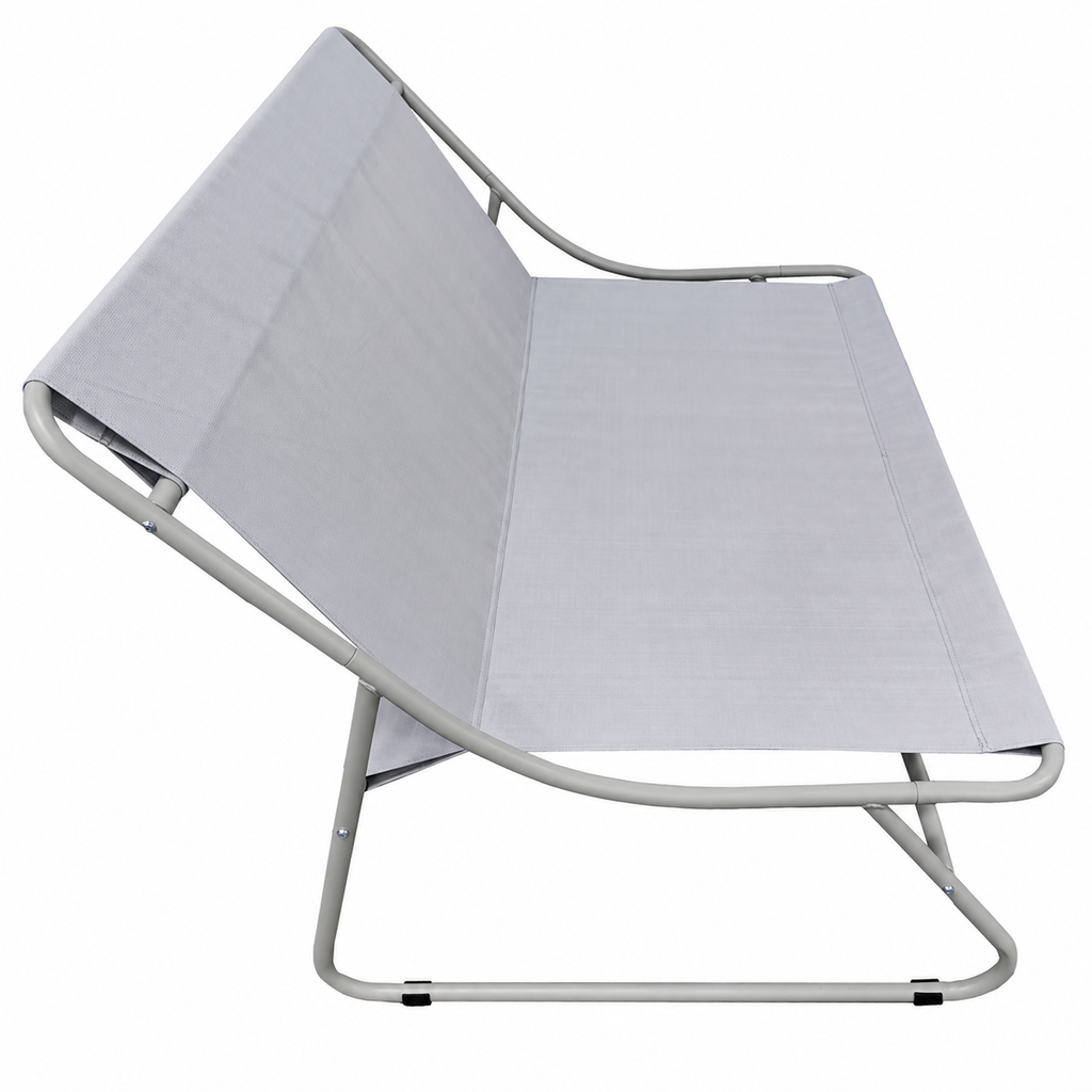 Set mobilier grădină AT Performance, 4 piese, canapea 2 locuri, 2 fotolii, măsuță 60 cm, cadru metalic