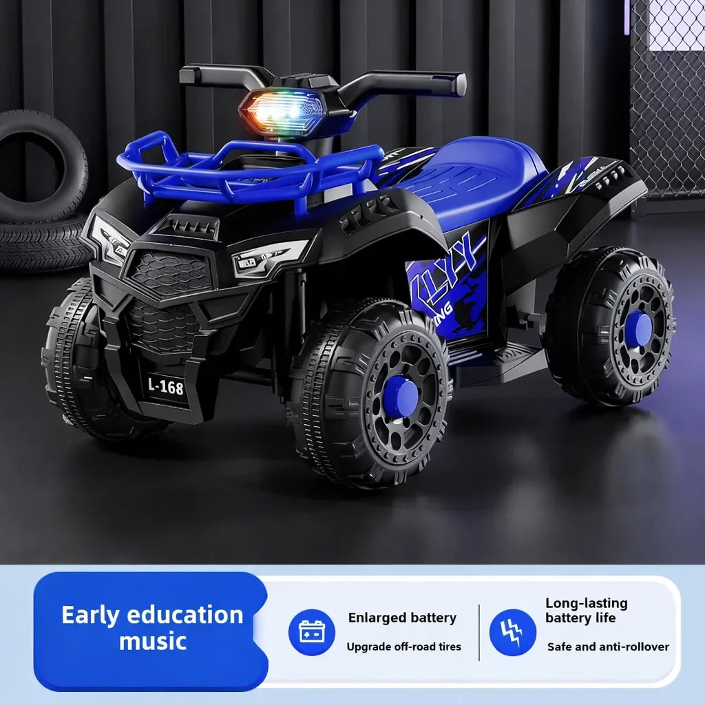 ATV electric pentru copii KIDOO L-168, 6V, 3-8 ani, viteză 3-5 km/h, autonomie 1-2 ore