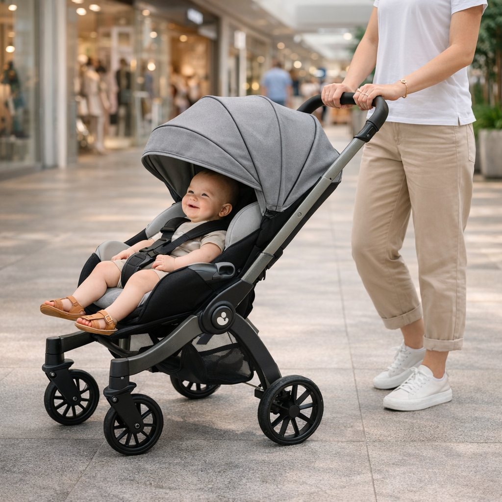 Cărucior 4 în 1 AT Performance stroller plus 2053, landou și scaun auto, 0-13 kg, greutate 9,8 kg