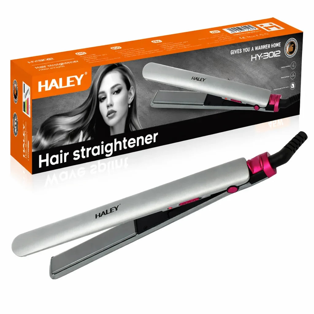 Placă de îndreptat părul HALEY HY-3012, 41 W, temperatură reglabilă 100-230°C, plăci ceramice
