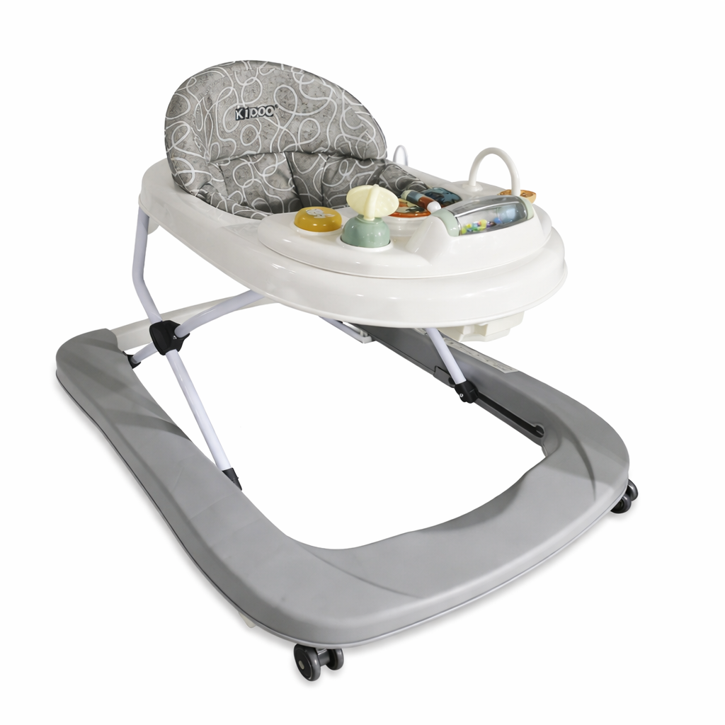 Premergător bebeluși KIDOO, 6-18 luni, jucării și muzică, maxim 12 kg, albastru